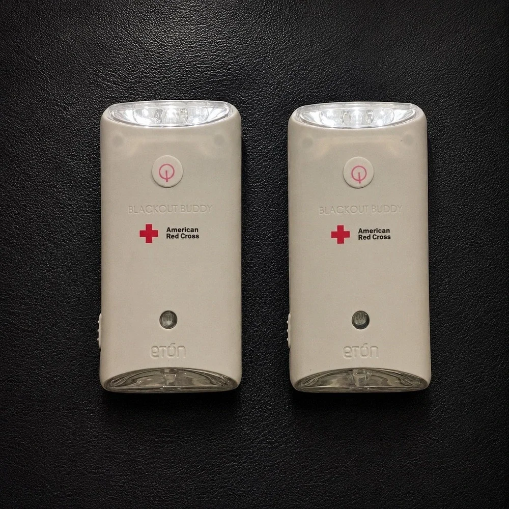 Eton American Red Cross Blackout Buddy Emergency Flashlight Night Light 2-Pack